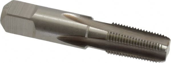 Standard Pipe Tap: 1/8-27, NPT, 4 Flutes, High Speed Steel, Bright/Uncoated MPN:G837555-S