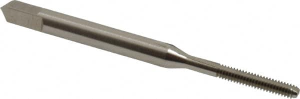 Straight Flute Tap: #2-56 UNC, 2 Flutes, Bottoming, 2B Class of Fit, High Speed Steel, Bright/Uncoated MPN:K008032AS