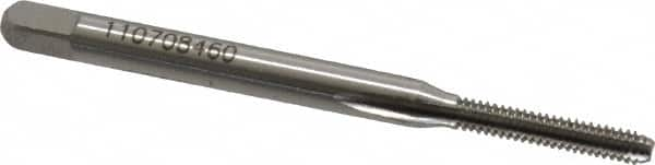 Straight Flute Tap: #3-48 UNC, 3 Flutes, Bottoming, 2B Class of Fit, High Speed Steel, Bright/Uncoated MPN:K008060AS