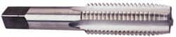 Straight Flute Tap: #4-36 UNS, 3 Flutes, Plug, High Speed Steel, Bright/Uncoated MPN:K008075AS