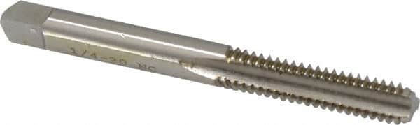Straight Flute Tap: 1/4-20 UNC, 3 Flutes, Bottoming, High Speed Steel, Bright/Uncoated MPN:K008111AS