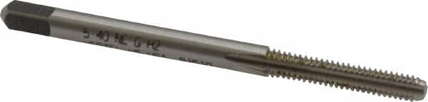 Straight Flute Tap: #5-40 UNC, 3 Flutes, Bottoming, 2B/3B Class of Fit, High Speed Steel, Bright/Uncoated MPN:K008117AS