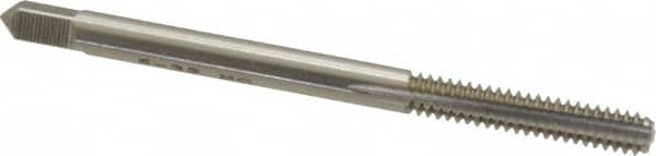 Straight Flute Tap: #6-32 UNC, 3 Flutes, Bottoming, 3B Class of Fit, High Speed Steel, Bright/Uncoated MPN:K008149AS