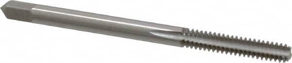 Straight Flute Tap: #6-32 UNC, 3 Flutes, Bottoming, 2B Class of Fit, High Speed Steel, Bright/Uncoated MPN:K008152AS