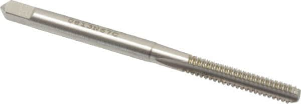 Straight Flute Tap: #6-32 UNC, 3 Flutes, Bottoming, High Speed Steel, Bright/Uncoated MPN:K008154AS