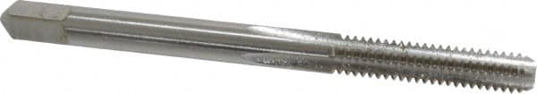 Straight Flute Tap: #8-32 UNC, 4 Flutes, Bottoming, 3B Class of Fit, High Speed Steel, Bright/Uncoated MPN:K008186AS