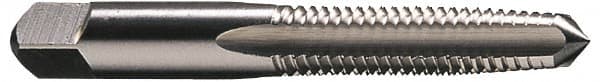 Straight Flute Tap: #10-24 UNC, 4 Flutes, Taper, High Speed Steel, Bright/Uncoated MPN:K008224AS