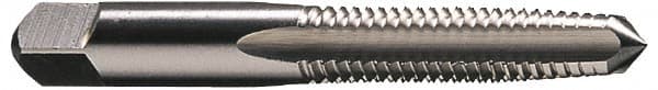 Straight Flute Tap: 5/16-18 UNC, 4 Flutes, Taper, High Speed Steel, Bright/Uncoated MPN:K008373AS