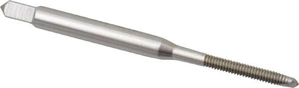 Straight Flute Tap: M3x0.60 Metric Special, 3 Flutes, Plug, High Speed Steel, Bright/Uncoated MPN:K025121AS