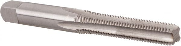 Straight Flute Tap: M7x1.00 Metric Coarse, 4 Flutes, Bottoming, High Speed Steel, Bright/Uncoated MPN:K027746AS