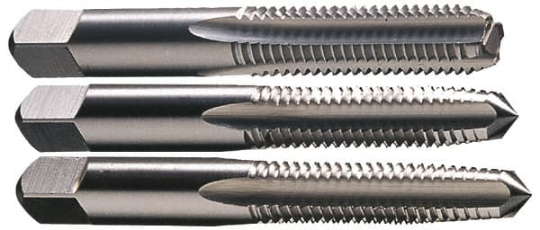 Tap Set: 1-14 UNS, 4 Flute, High Speed Steel, Bright Finish MPN:K008943AS