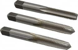 Tap Set: Metric Coarse, 4 Flute, High Speed Steel, Bright Finish MPN:K029512AS