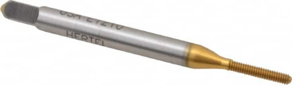 Thread Forming Tap: #0-80 UNF, Bottoming, High Speed Steel, TiN Coated MPN:K010300AS25