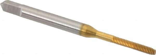 Thread Forming Tap: #2-56 UNC, 2B Class of Fit, Bottoming, High-Speed Steel, Titanium Nitride Coated MPN:K010306AS25