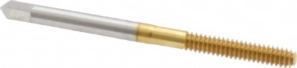 Thread Forming Tap: #6-32 UNC, 2B Class of Fit, Bottoming, High-Speed Steel, Titanium Nitride Coated MPN:K010331AS25