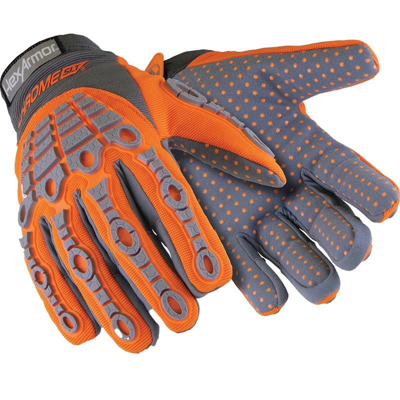 Cut & Puncture-Resistant & Impact-Resistant Gloves: Size 2X-Large, ANSI Puncture 2, HPPE Lined, Leather & HPPE MPN:4070-XXL (11)