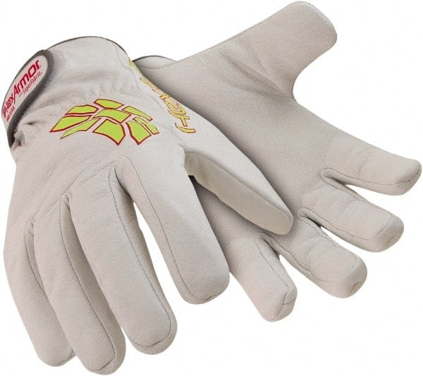 Cut & Puncture-Resistant Gloves: Size XL, ANSI Cut A8, ANSI Puncture 4, Leather MPN:4082-XL (10)