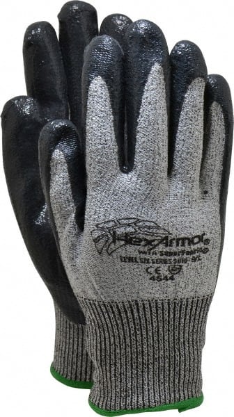 Cut & Puncture-Resistant Gloves: Size L, ANSI Cut A8, ANSI Puncture 5, Nitrile, Polyethylene MPN:9010-L (9)