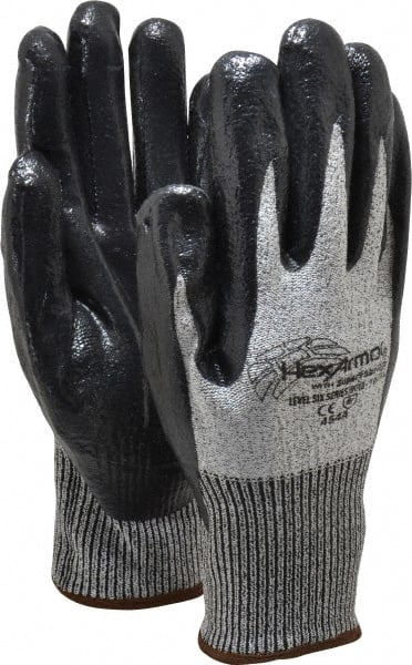 Cut & Puncture-Resistant Gloves: Size XL, ANSI Cut A8, ANSI Puncture 5, Nitrile, Polyethylene MPN:9010-XL (10)