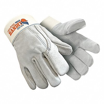 Leather Gloves Gray M PR MPN:5042-M (8)