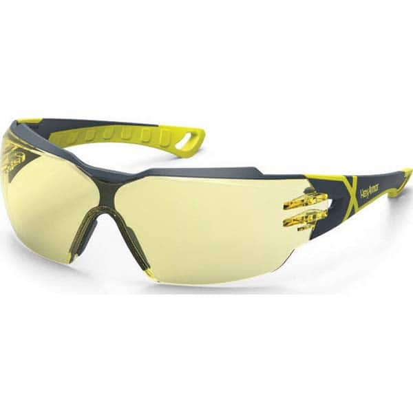 Safety Glass: Anti-Fog & Scratch-Resistant, Polycarbonate, Amber Lenses, Frameless, UV Protection MPN:11-13002-02