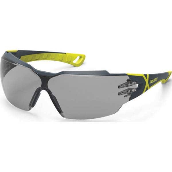 Safety Glass: Anti-Fog & Scratch-Resistant, Polycarbonate, Gray Lenses, Frameless, UV Protection MPN:11-13004-02