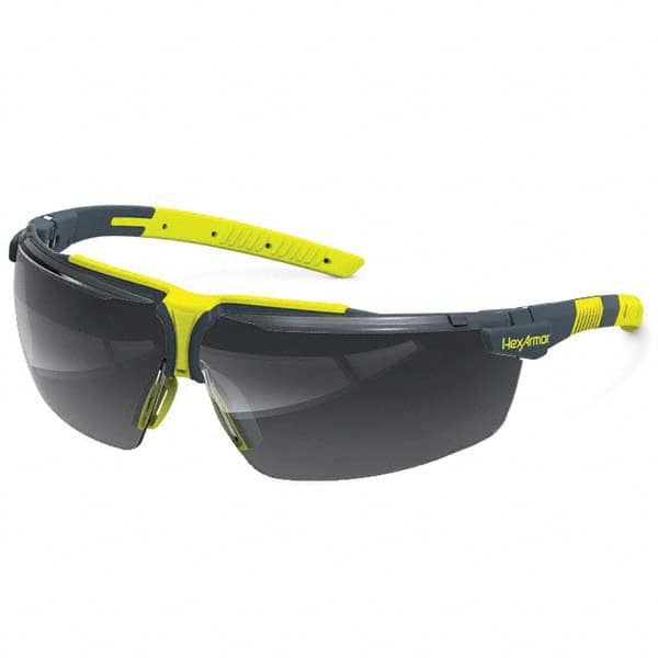 Safety Glass: Anti-Fog & Scratch-Resistant, Polycarbonate, Dark Gray Lenses, Full-Framed, UV Protection MPN:11-19010-08