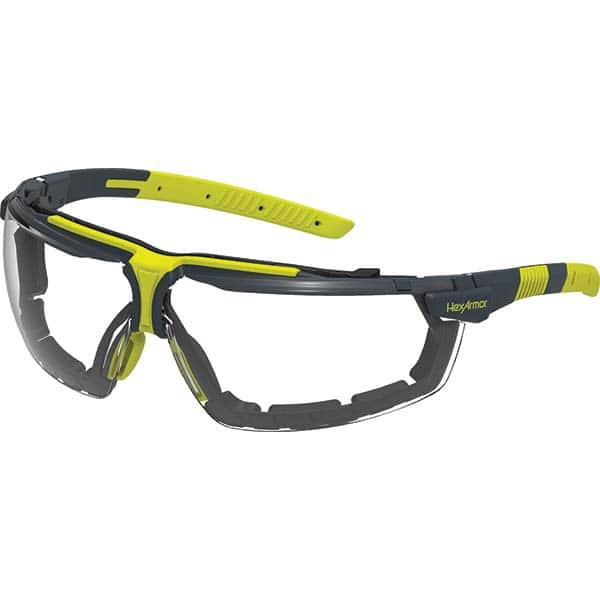 Safety Glass: Anti-Fog & Scratch-Resistant, Polycarbonate, Clear Lenses, Frameless, UV Protection MPN:11-27001-02