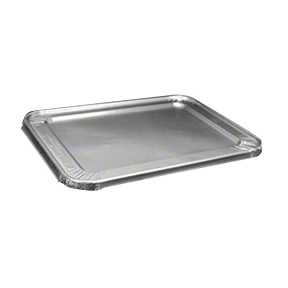 HFA Foil Lids For Half Size Shallow Foil Pans, 12 13/16in x 10 7/16in, Silver, Pack Of 100 (Min Order Qty 2) MPN:204900100