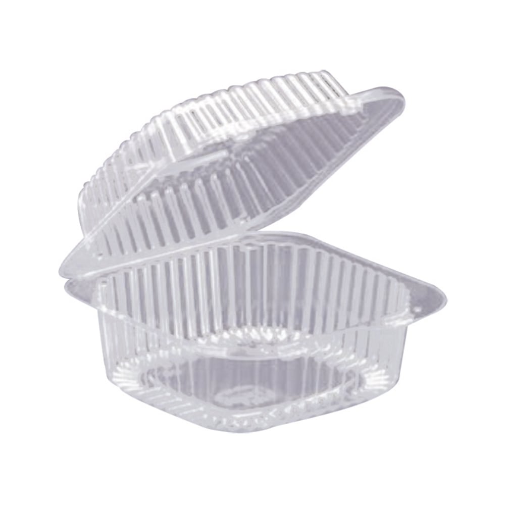 HFA Hinged SandwichBakery Containers, 5in x 5in, Clear, Carton Of 500 MPN:6051S-500