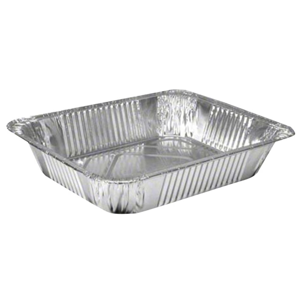 HFA Half Size Foil Pans, 128 Oz, 12 3/4in x 10 3/8in x 3 3/16in, Silver, Carton Of 100 (Min Order Qty 2) MPN:321-40-100