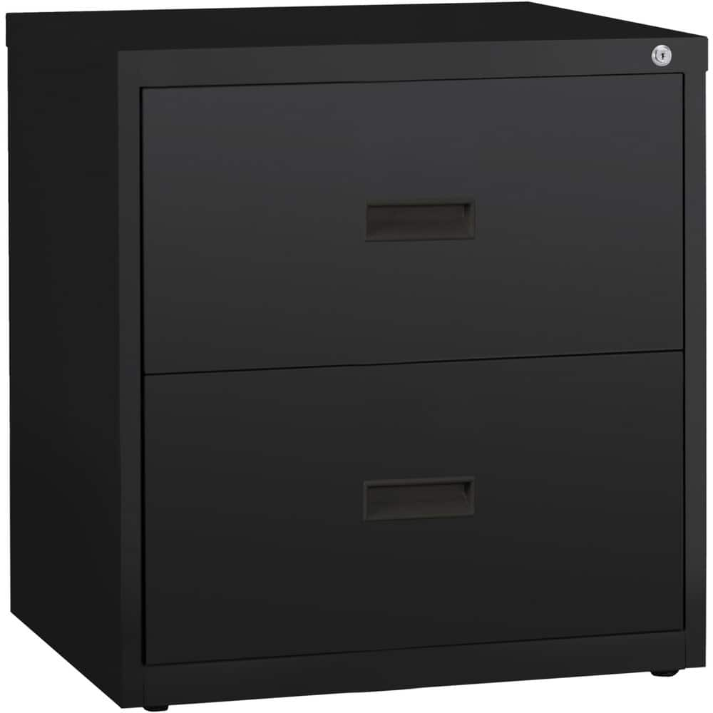 Horizontal: 2 Drawers, Steel, Black MPN:14955