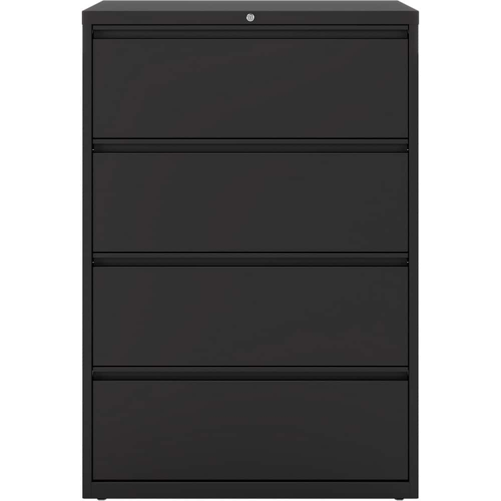 Horizontal: 4 Drawers, Steel, Black MPN:17454