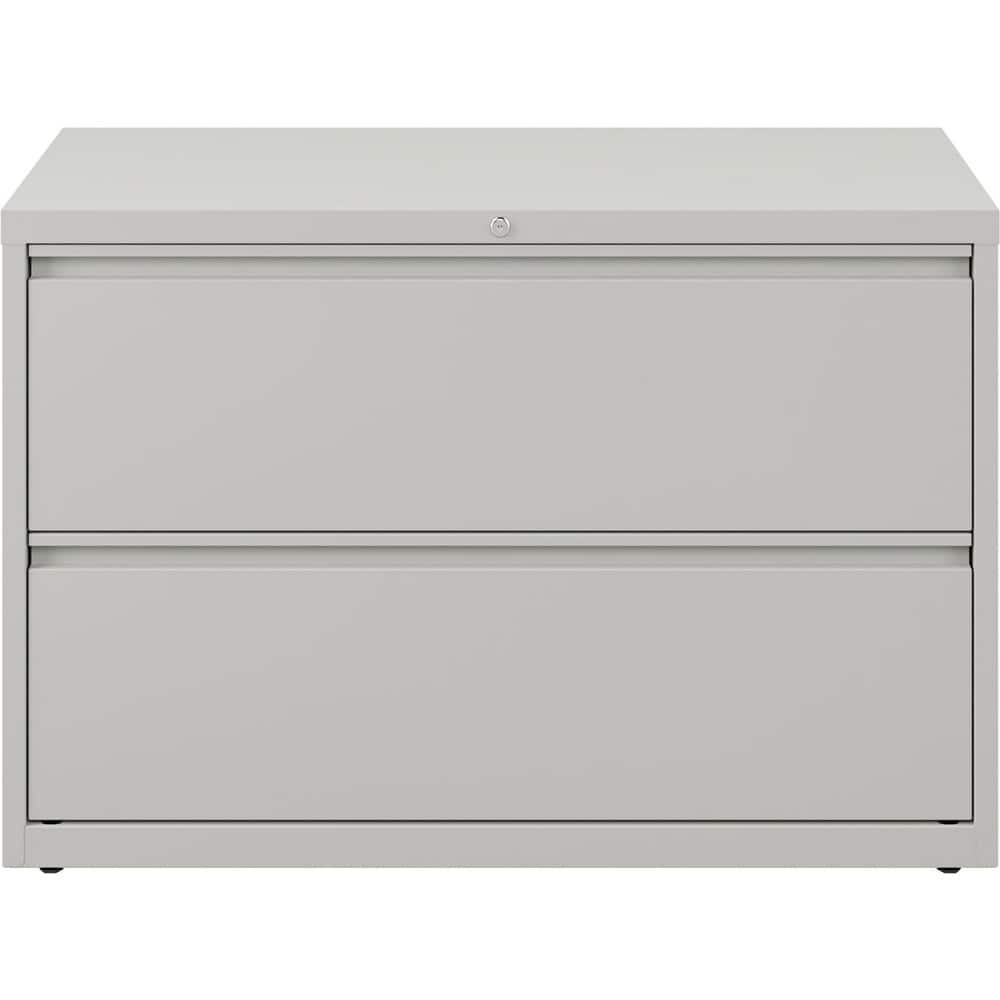 Horizontal: 2 Drawers, Steel, Light Gray MPN:17458