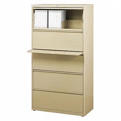 Lateral File Cabinet 67-5/8 in H Putty MPN:14979