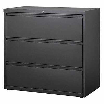 Lateral File Cabinet Black 40-1/4 in H MPN:17644