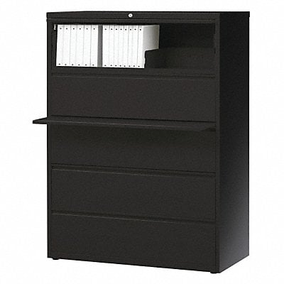 Lateral File Cabinet Black 67-5/8 in H MPN:17649