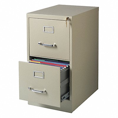 Vertical File Cabinet Putty 28-3/8 in H MPN:17889