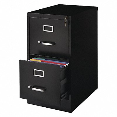 Vertical File Cabinet Black 28-3/8 in H MPN:17890