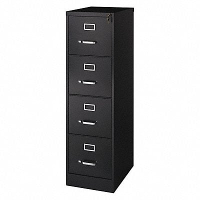 Vertical File Cabinet Black 52 H MPN:17892