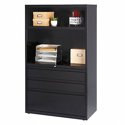 Lateral File Cabinet Black 60 in H MPN:19627