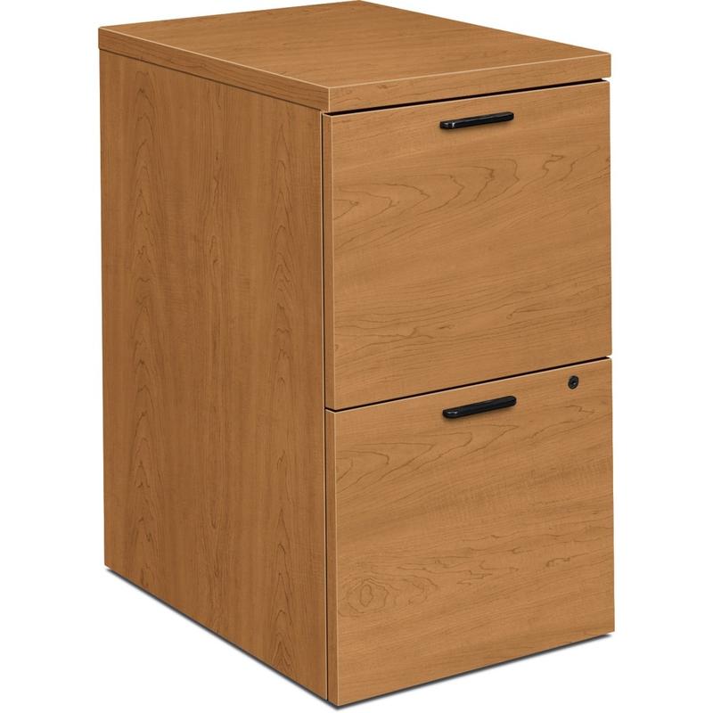 HON 10500 Full-Height 22-3/4inD Vertical 2-Drawer Mobile Pedestal Cabinet, Harvest Cherry MPN:105104CC