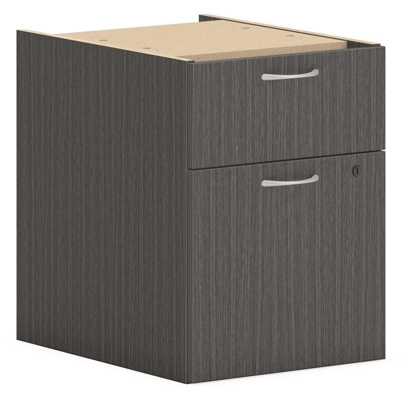 HON Mod HLPLPHBF Pedestal - 15in x 20in20in - 2 x Box, File Drawer(s) - Finish: Slate Teak MPN:HONPLPHBFLS1