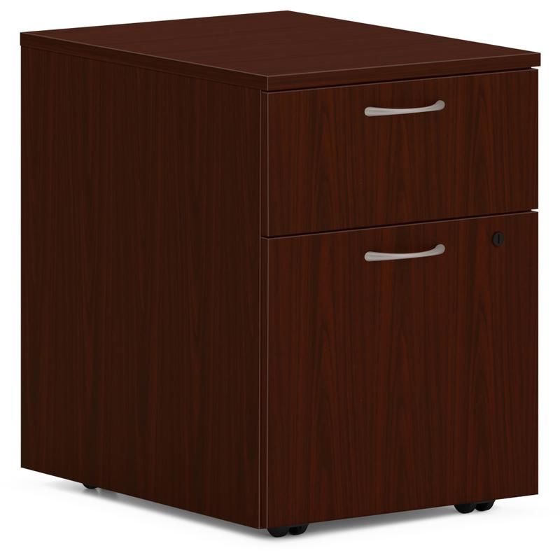 HON Mod HLPLPMBF Pedestal - 15in x 20in x 20in - 2 x Box, File Drawer(s) - Finish: Traditional Mahogany MPN:HONPLPMBFLT1