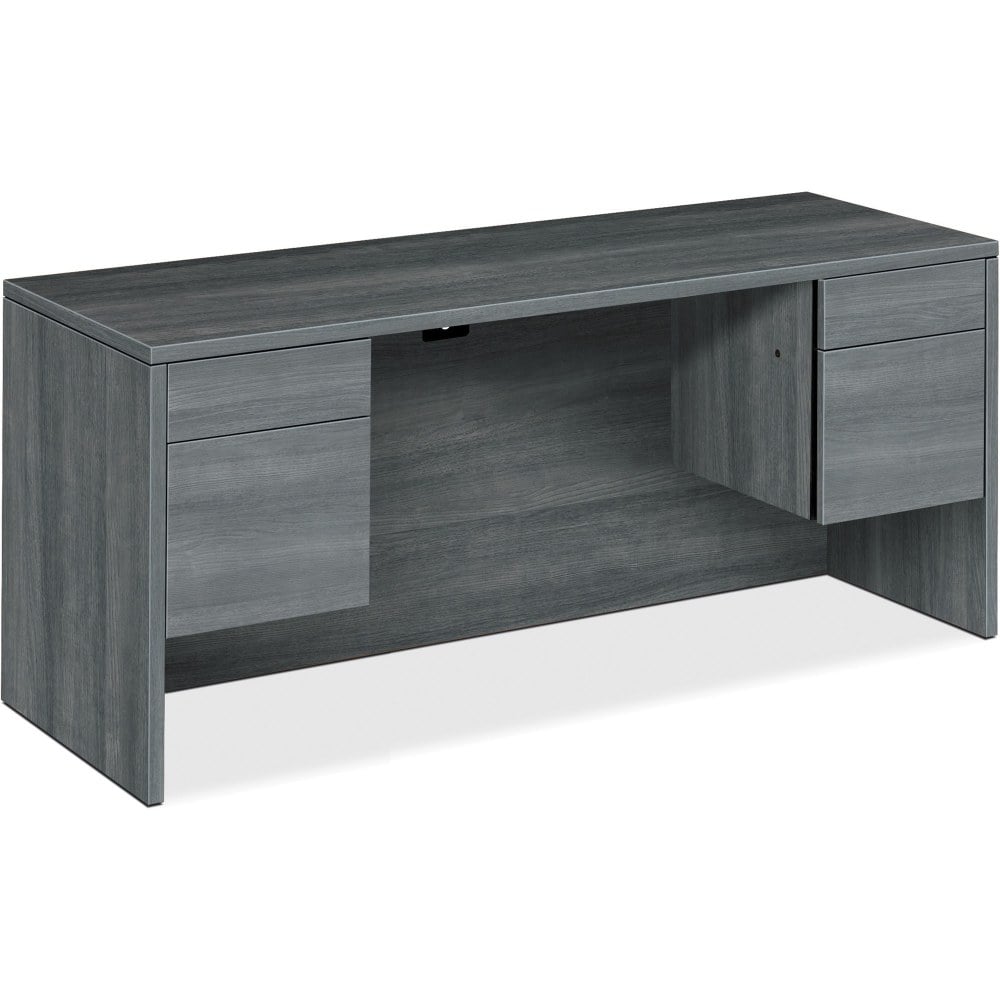 HON 10500 H10565 Credenza - 60in x 24in29.5in - 4 x Box, File Drawer(s) - Finish: Sterling Ash MPN:HON10565LS1