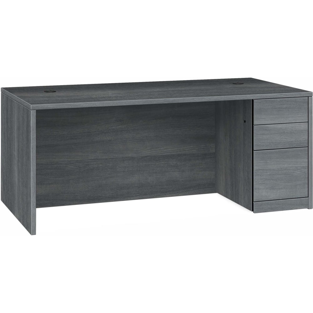 HON 10500 H105895R Pedestal Desk - 72in x 36in29.5in - 3 x Box, File Drawer(s)Right Side - Finish: Sterling Ash MPN:HON105895RLS1