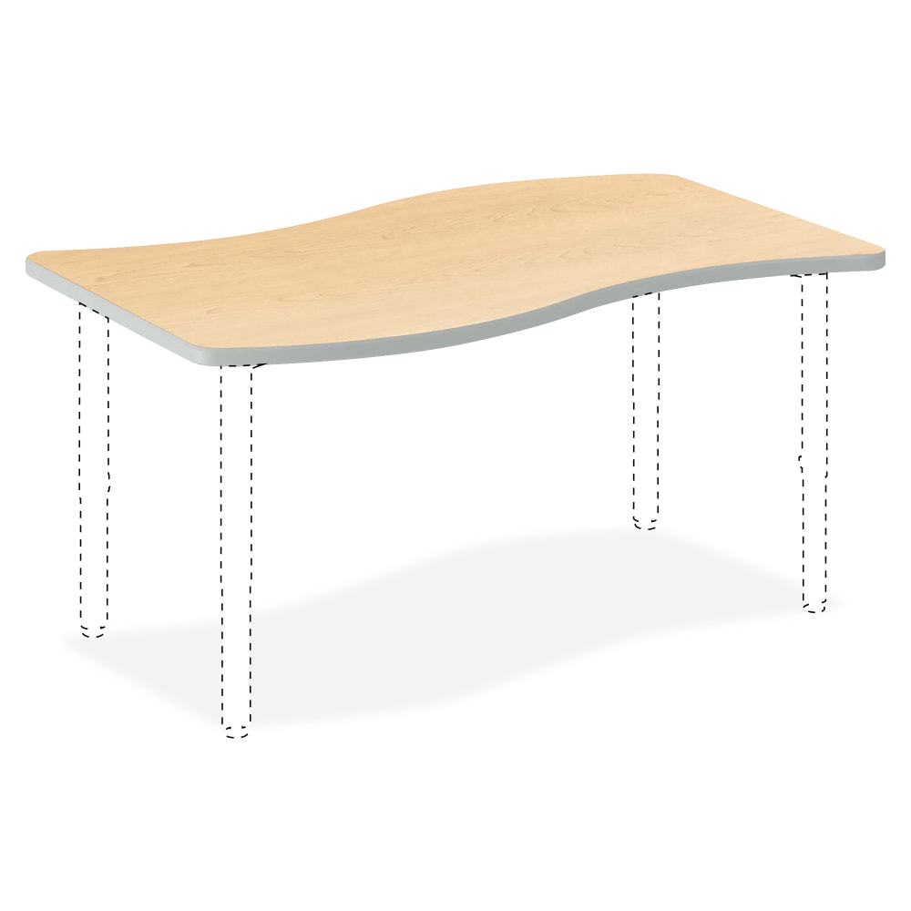 HON Build Series Ribbon-Shape Table Top, 1 1/8inH x 54inW x 30inD, Maple MPN:HONSW3054ENDK