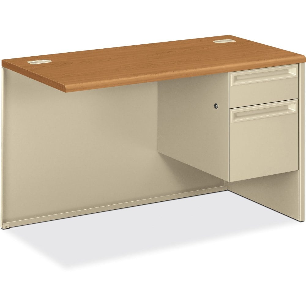 HON 38000 42inW Right Desk Return, Harvest/Putty MPN:38215RCL