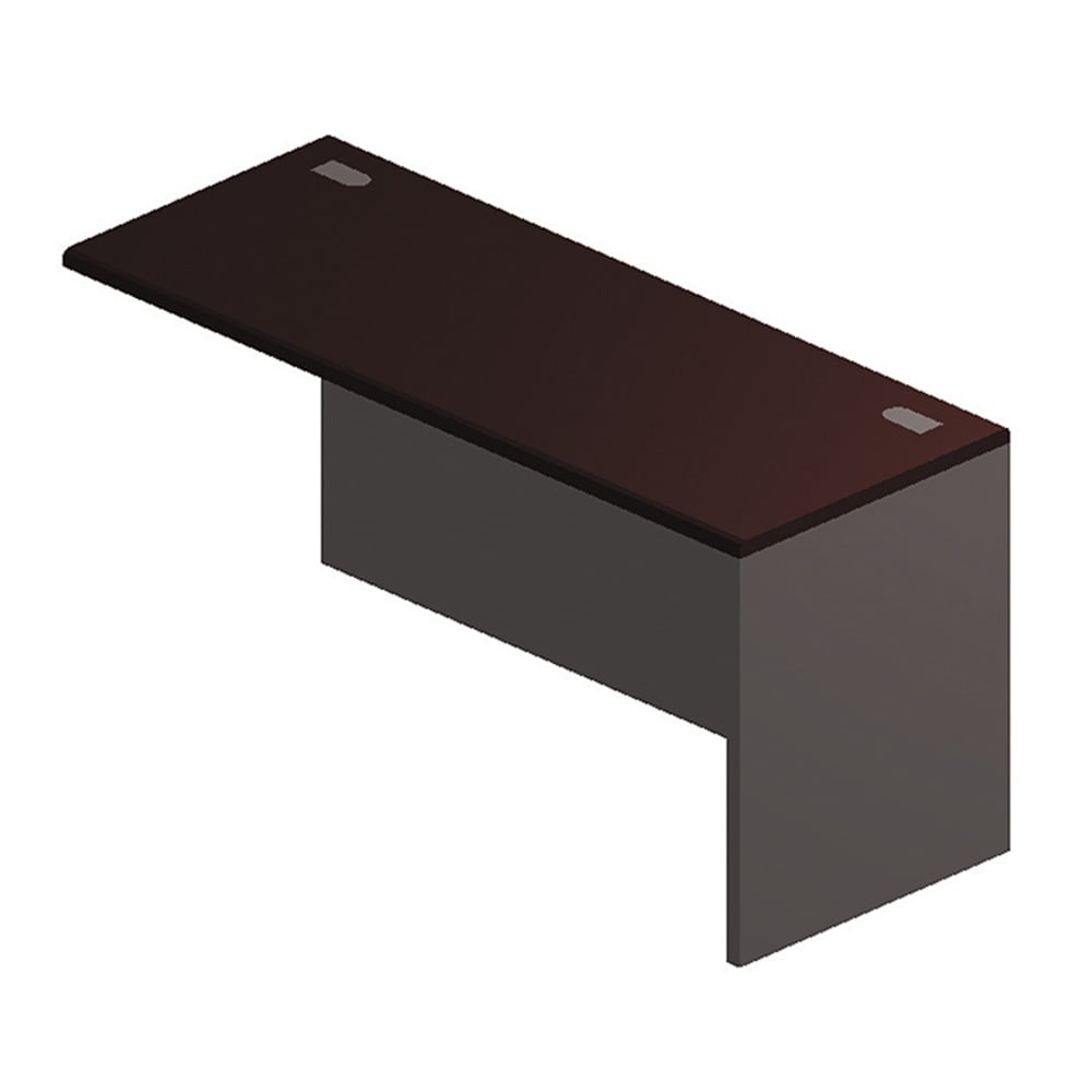 HON 38000 Modular 60inW Right Desk Return, Mahogany/Charcoal MPN:HON38945RNS