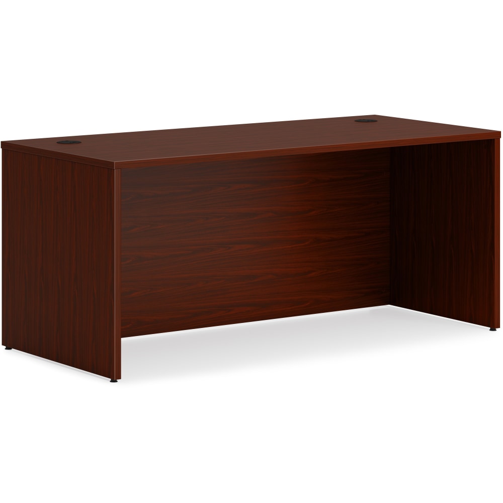 HON Mod 66inW Rectangle Desk Shell, Mahogany MPN:HONLDS6630LT1